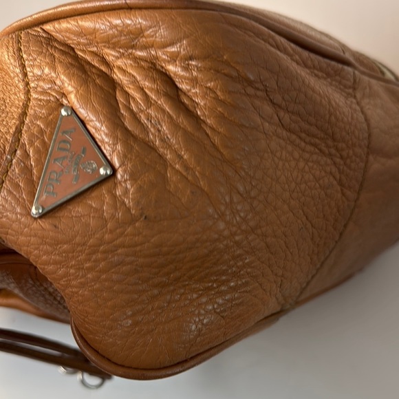 Vintage Prada Tan Leather Satchel - Picture 11 of 14